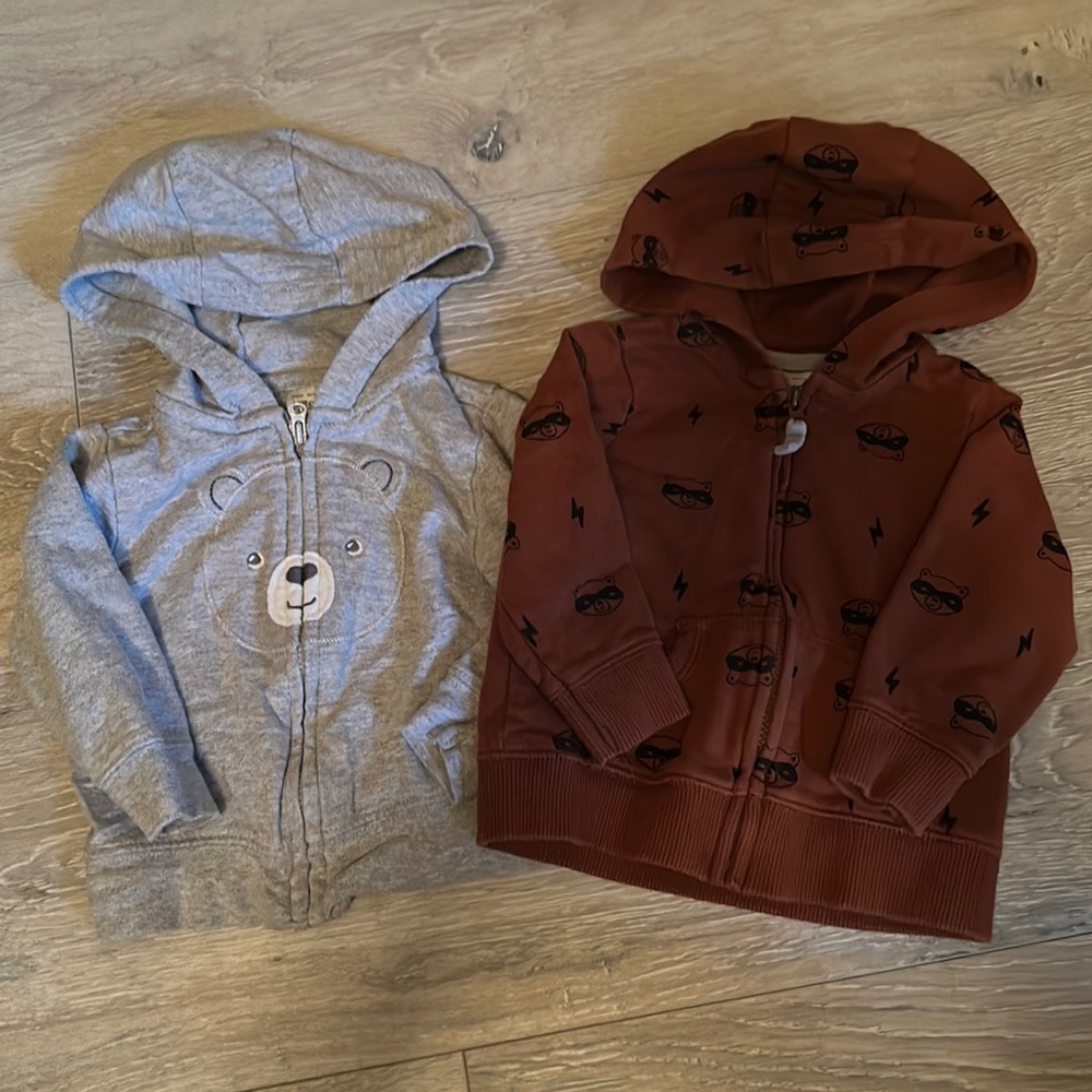 Zip up hoodies